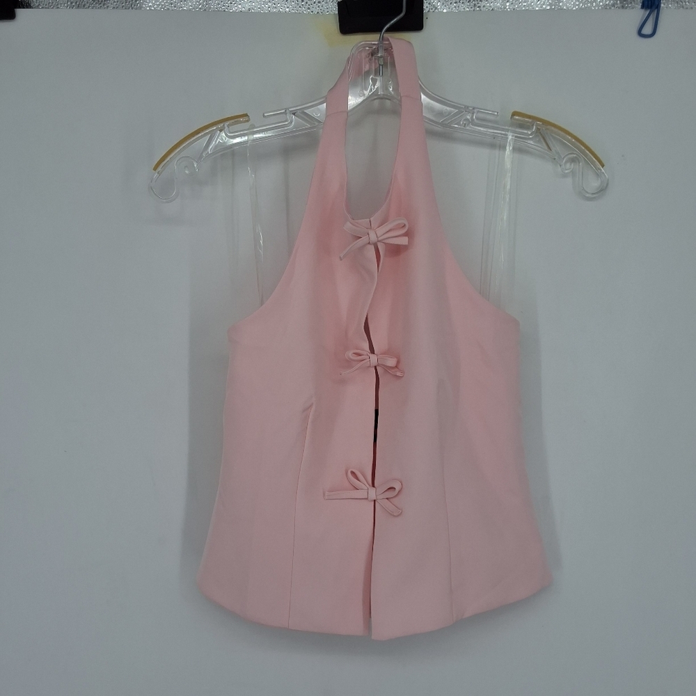 PACSUN BEVERLY & BECK XS pink Vest With Bows